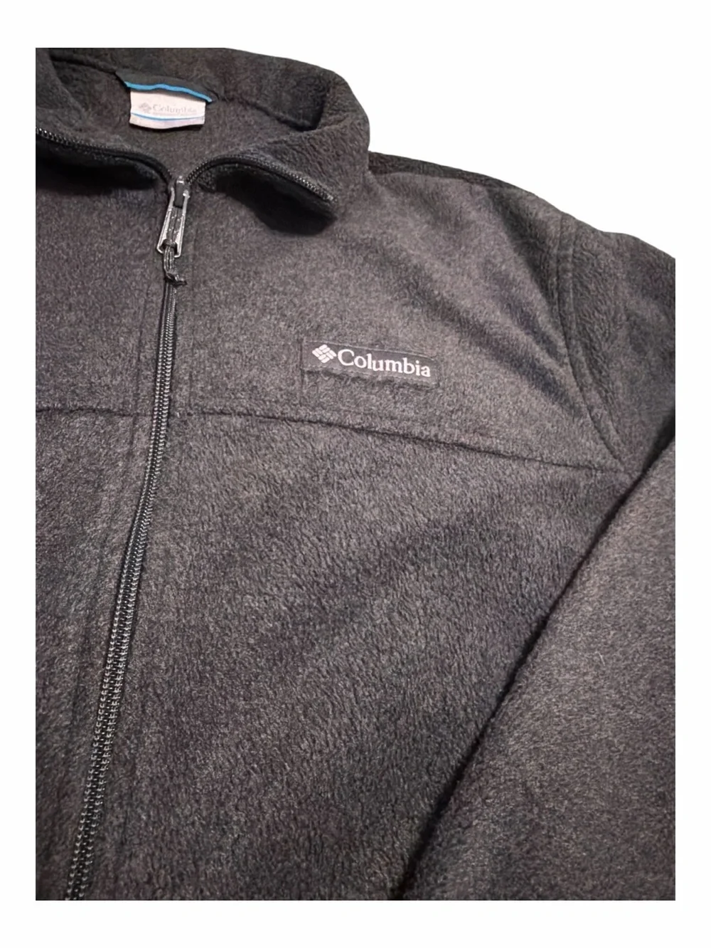 Columbia Men’s Full Zip Fleece jacket pocket 90s y2k style outdoor hiking active